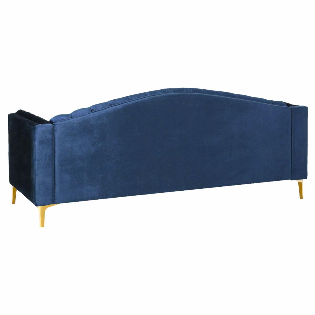 Elden Fabric Sofa (Navy Blue)