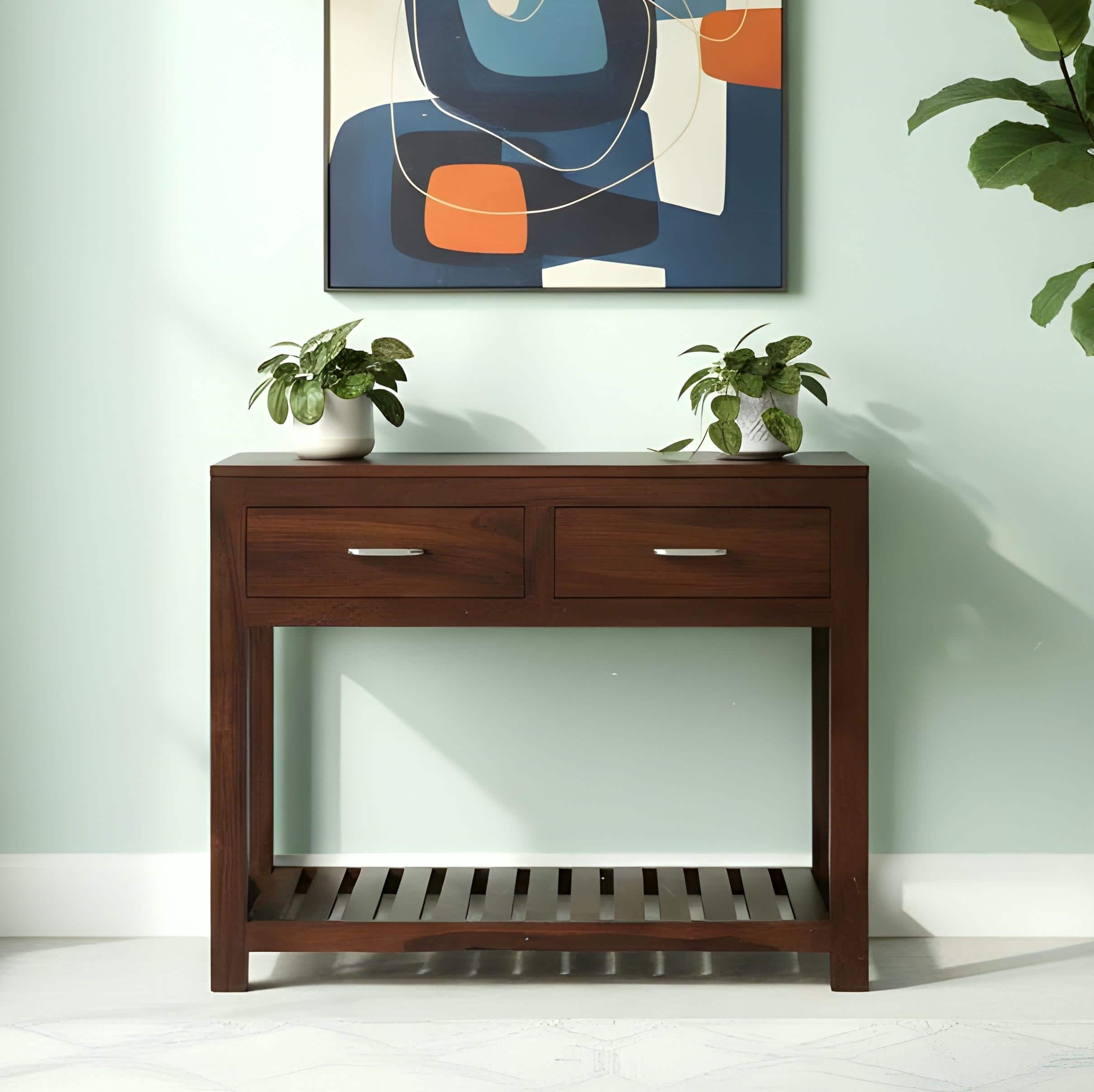 Allen Console Table - Walnut Finish