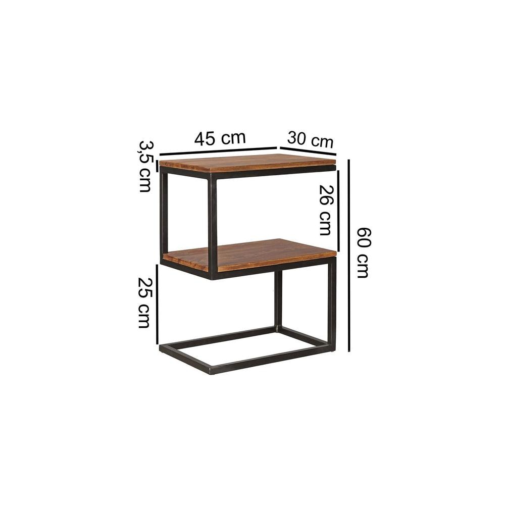 Biren Solid Wood Side Table