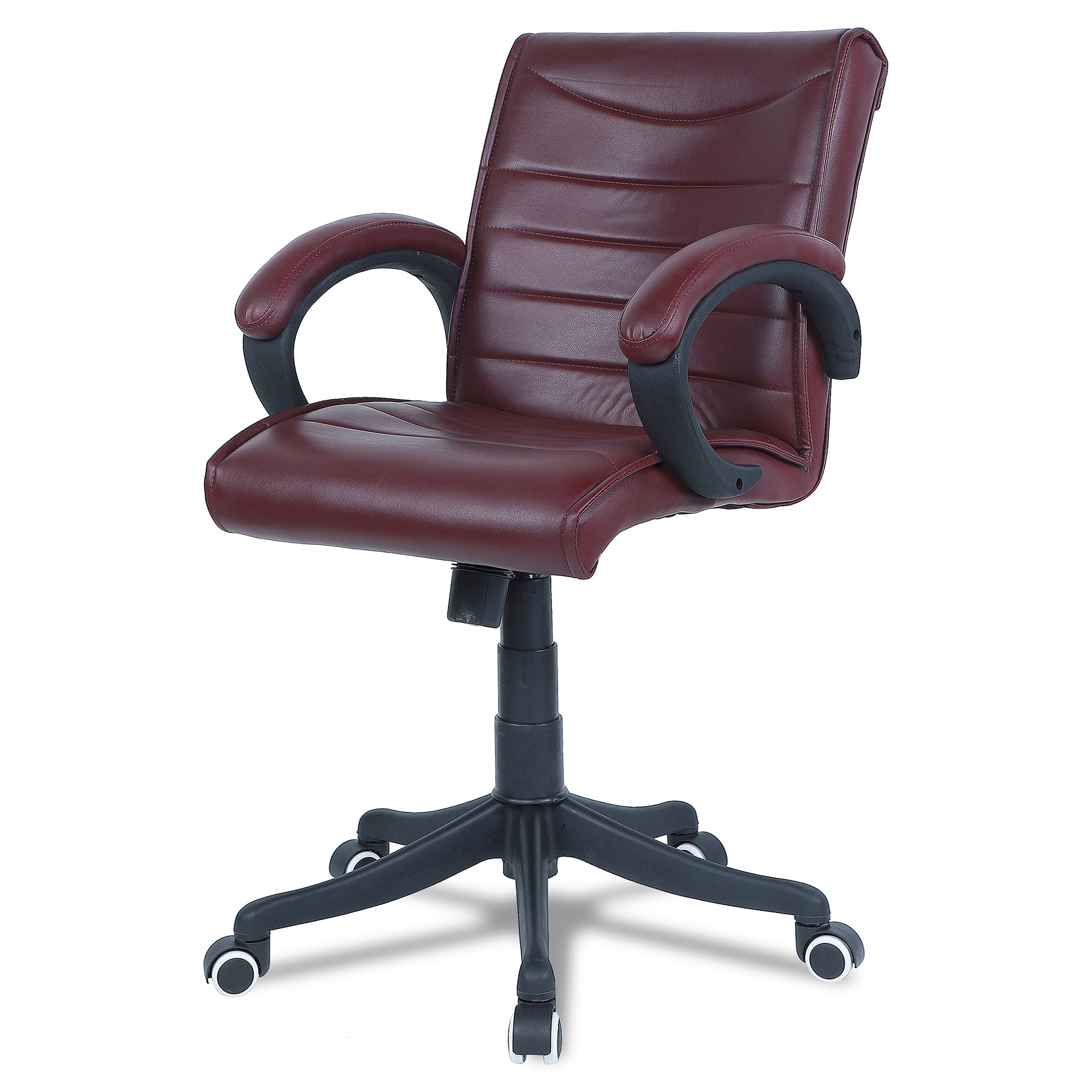 Joorrdonn Mid Back Executive Chair in Maroon Colour