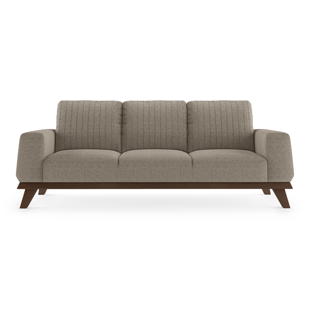 Granada Premium 3 Seater Fabric Sofa in Mist Brown Colour
