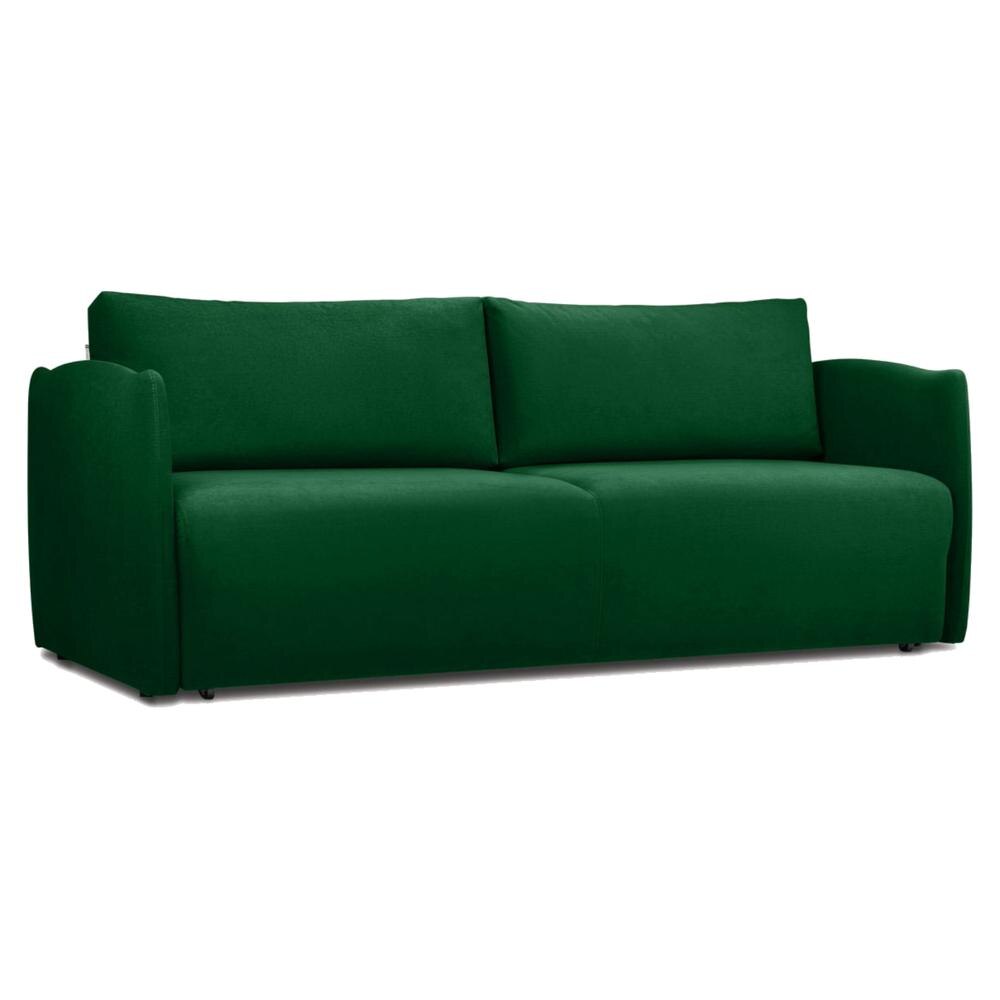 Vantella 3 Seater Fold Out Sofa Cum Bed In Green Colour