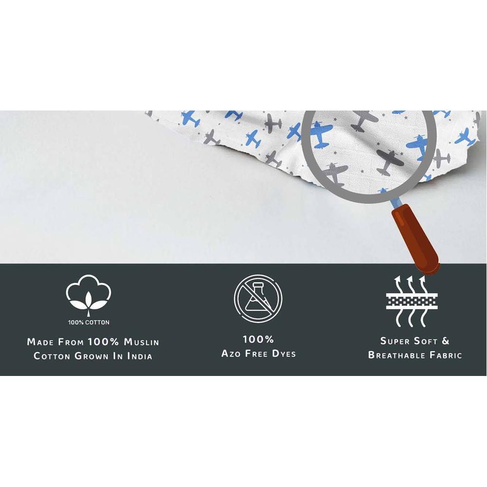 Aurora Stainless Steel Baby Cradle with Mosquito Net Airplane & Yatch