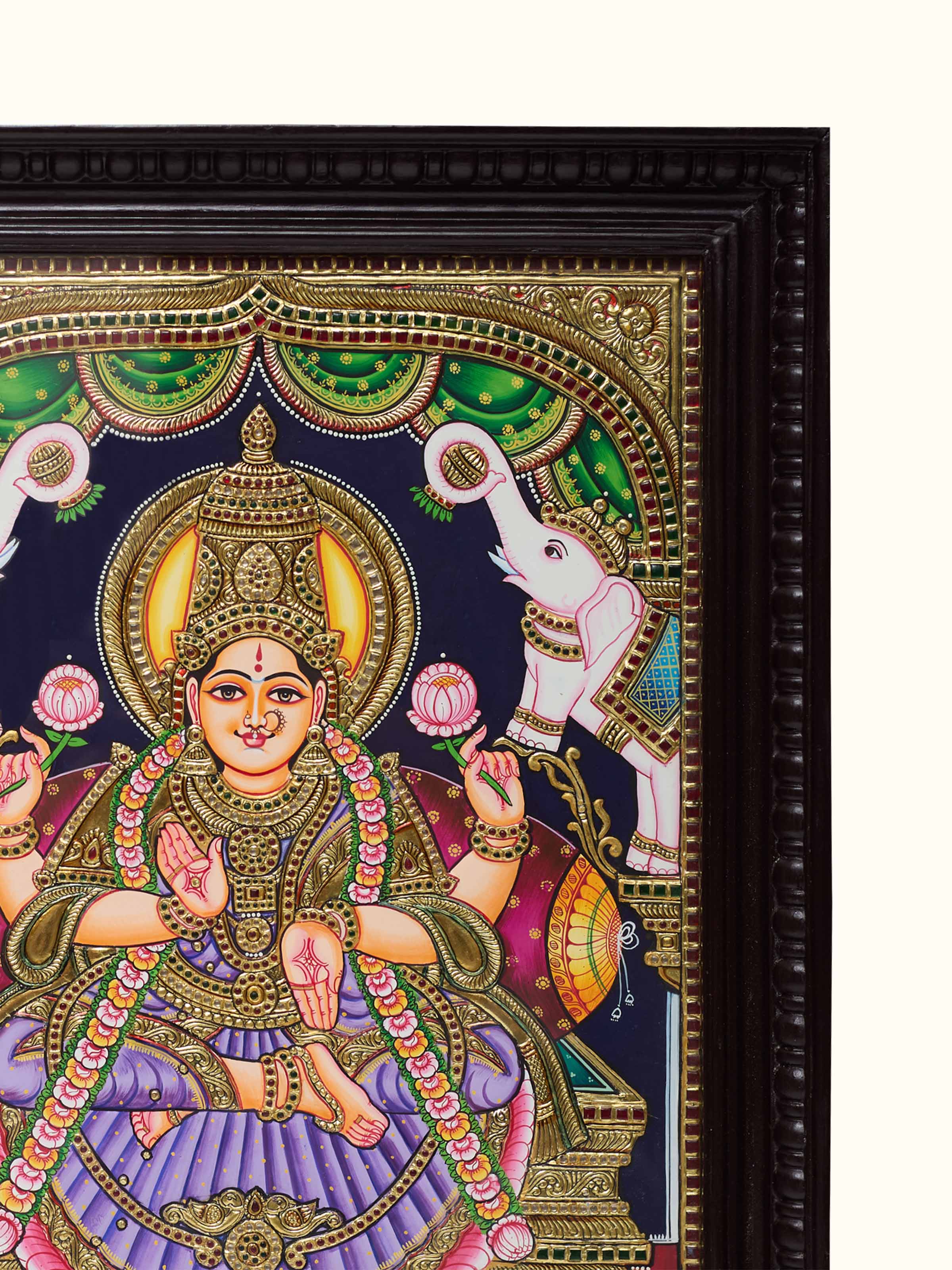 Lakshmi Thanjavur Purple Painting