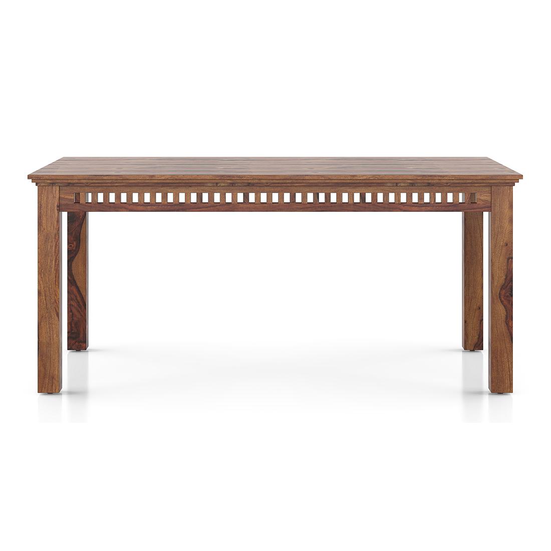 Fidora 6 Seater Dining Table In Teak Finish