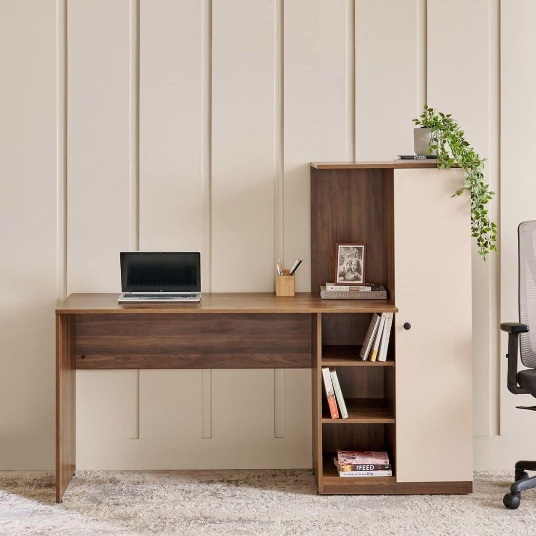 Spydercraft Dyna Modern Study Table in Brown Irish Finish - Spydercraft