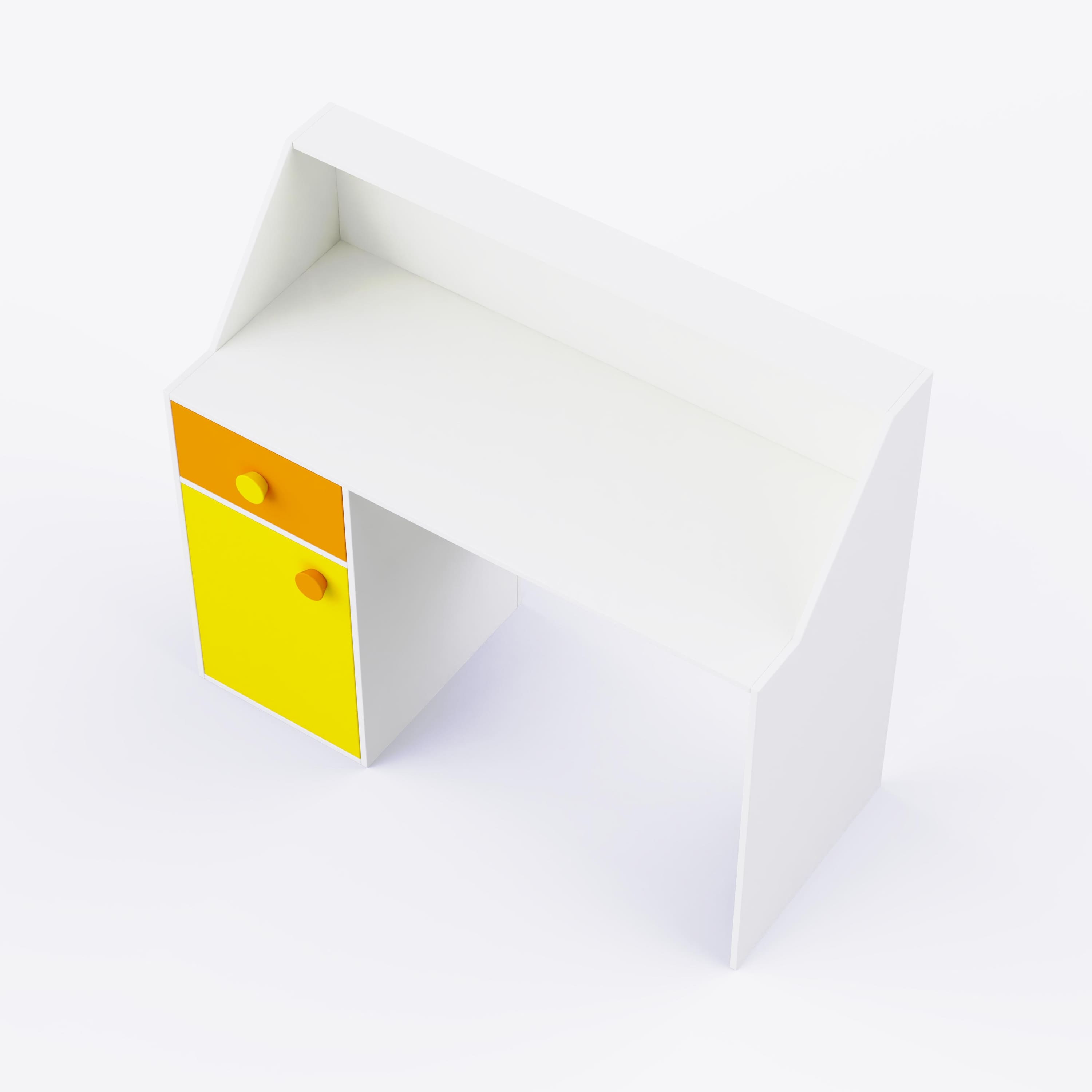 Elementary Study Table In White Colour