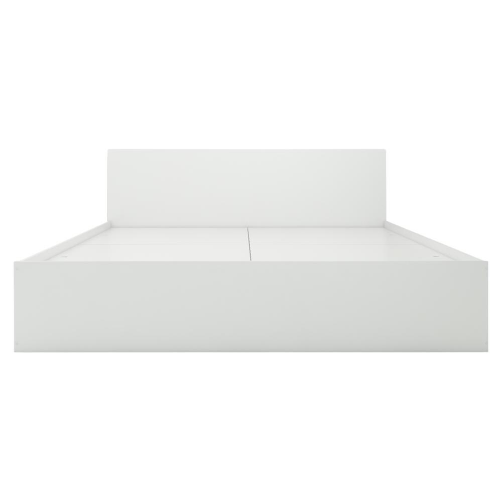Ren Engineered Wood King Size Bed In White Finish