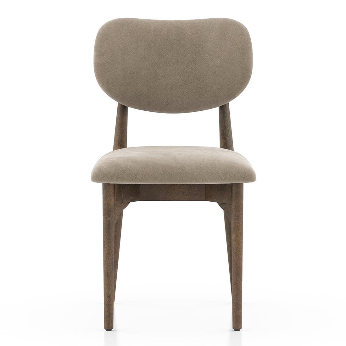 Ollie Solid Wood Dining Chair set of 2 in Danish Walnut Finish