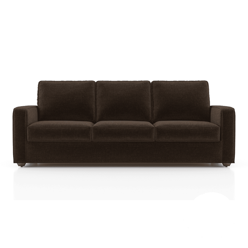 Apollo 3 Seater Fabric Sofa in Dark Earth Colour