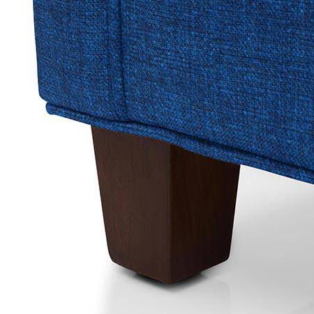 Windsor Premium 3 Seater Fabric Sofa in Cobalt Colour