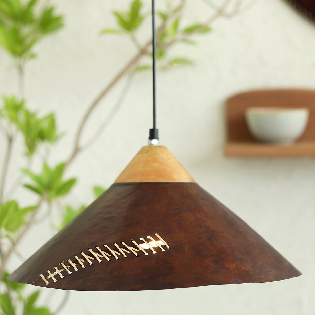 Fukan Handcrafted Conical Hanging Lamp
