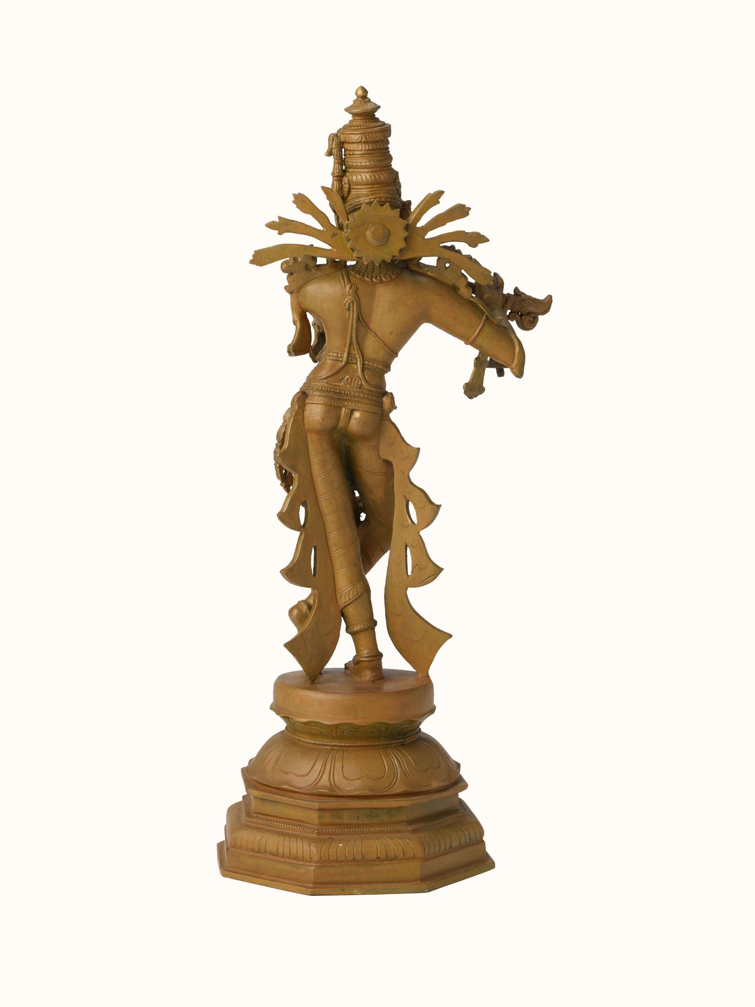 Bronze Cast Krishna Flute Idol