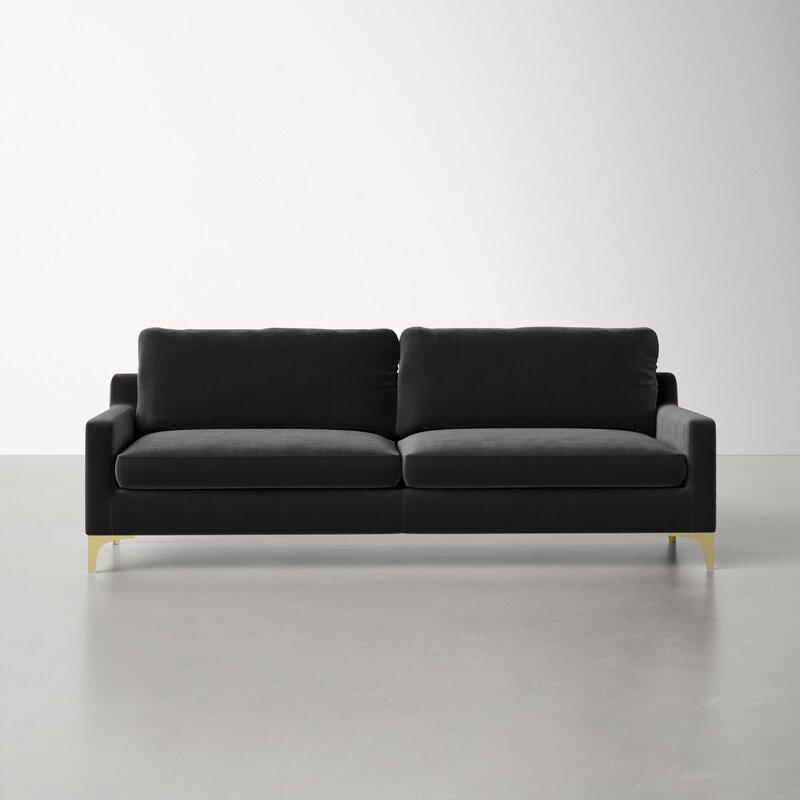 Velore Fabric Sofa (Black)