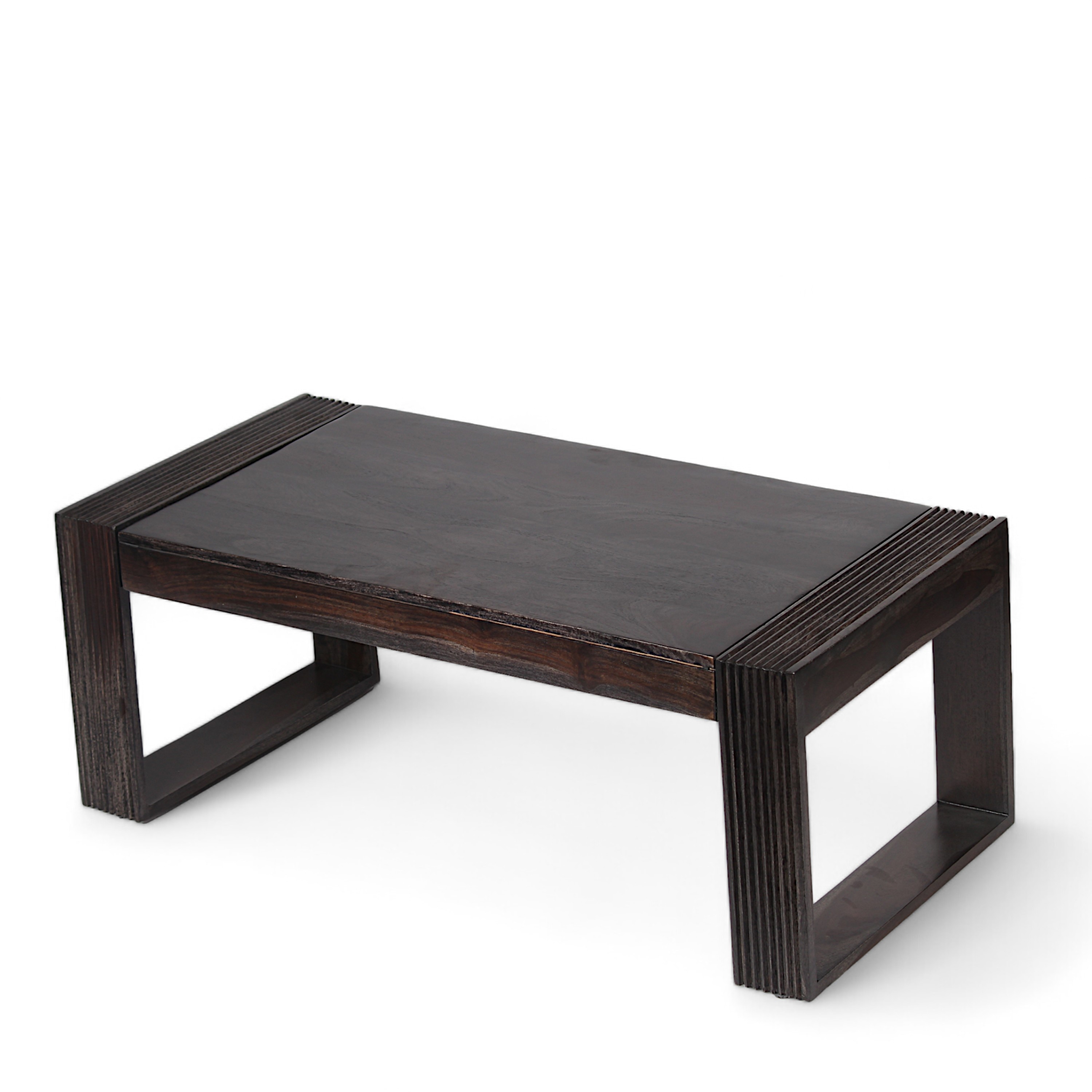 Hudson Sheesham Wood Coffee Table In Mahogany Finish