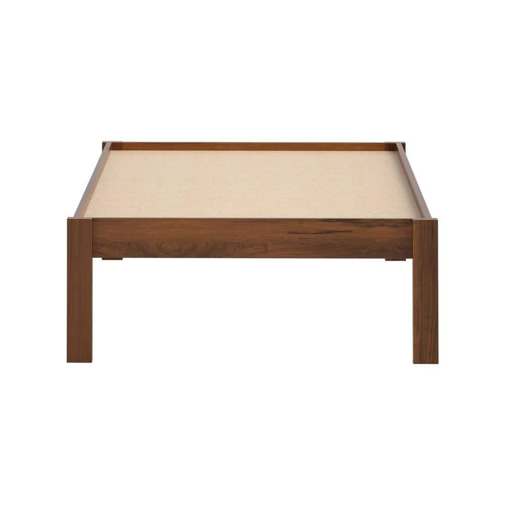 Hudson Solid Wood Single Size Non Storage Bed in Provincial Teak Finish