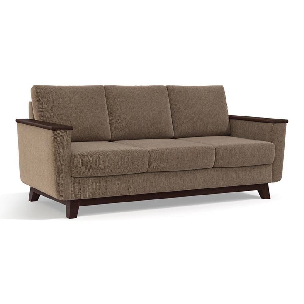 Corby Premium 3 Seater Fabric Sofa in Mist Brown Colour