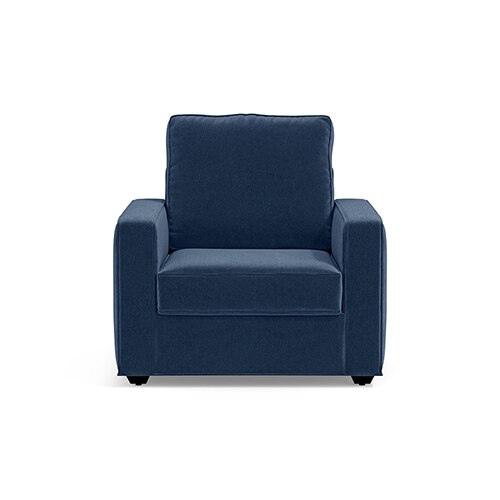 Apollo Compact Sofa Set (Colour : Lapis Blue, Cushion : Soft, Back Type : High Back, Seater : 3+1+1)