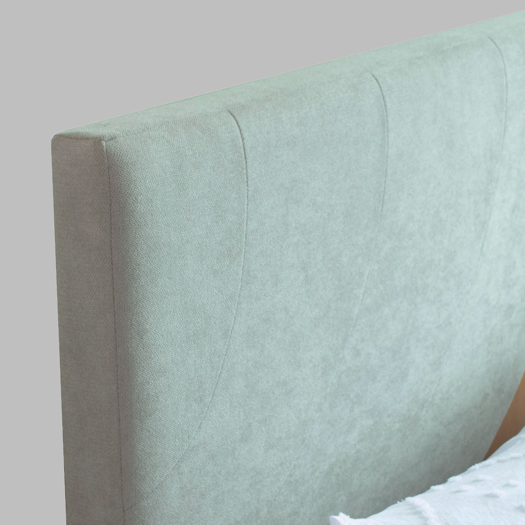 Ashtanga Bed With Premium Leatherette Fabric Box and Half Hydraulic Storage - Queen Bed