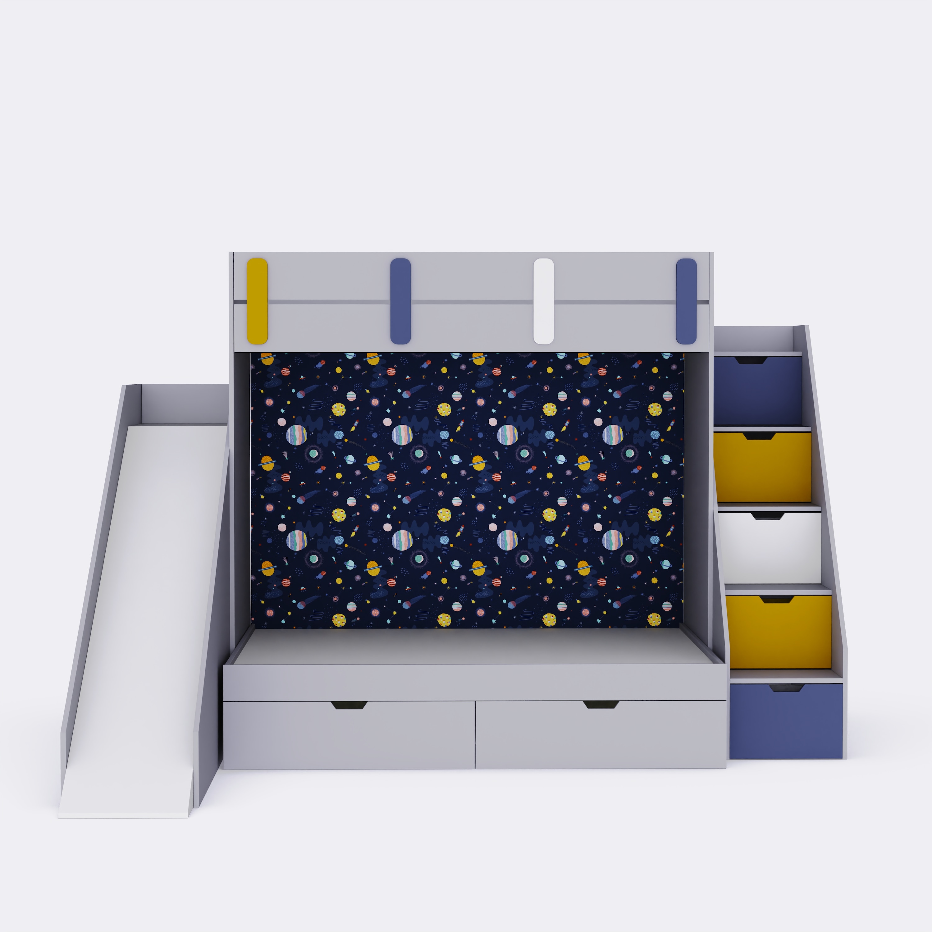 Sleep N SlideBunk Bed 6X5 Drawers On Wheels In Grey Colour59