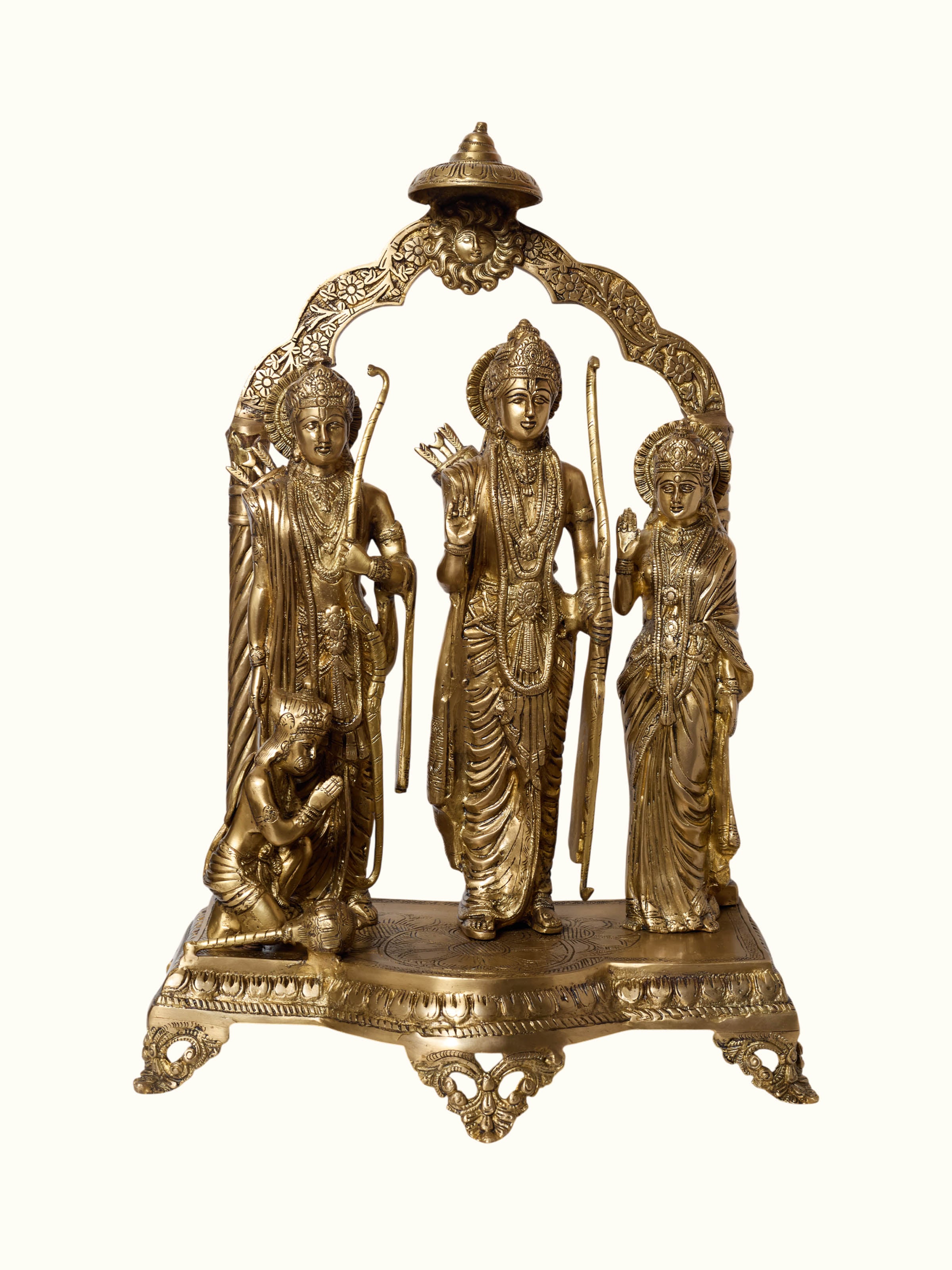 Brass Ram Darbar Standing Idol