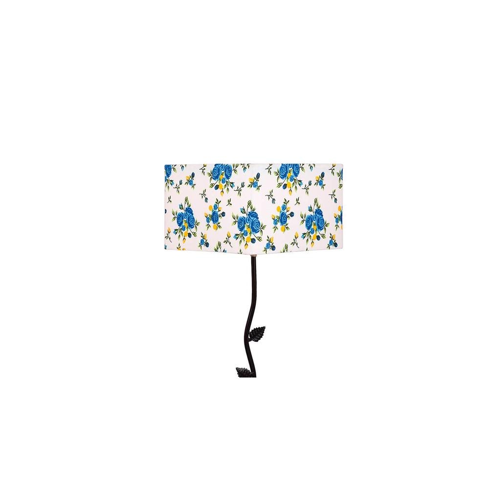 Ellen Multicolour Cotton Shade Floor Lamp