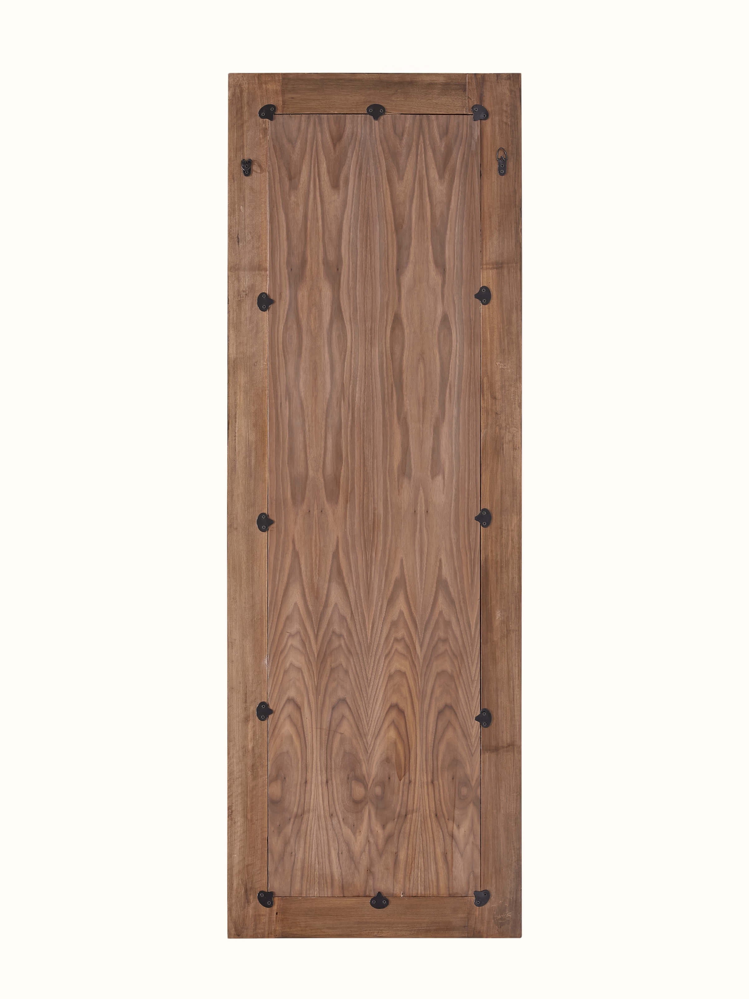 Carved Walnut Wood Full-length Mirror