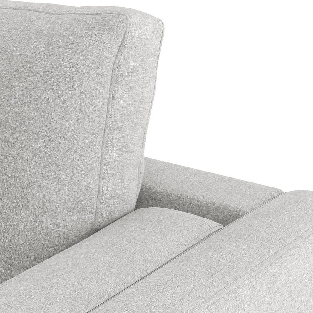 Nolan 3 Seater Fabric Sofa (Grey)