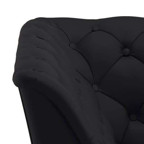 Weston 1 Seater Half Leather Sofa in Licorice Colour