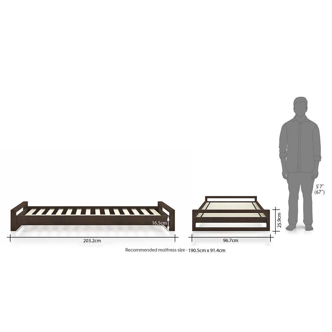 Yuri Single Bed (Solid Wood)