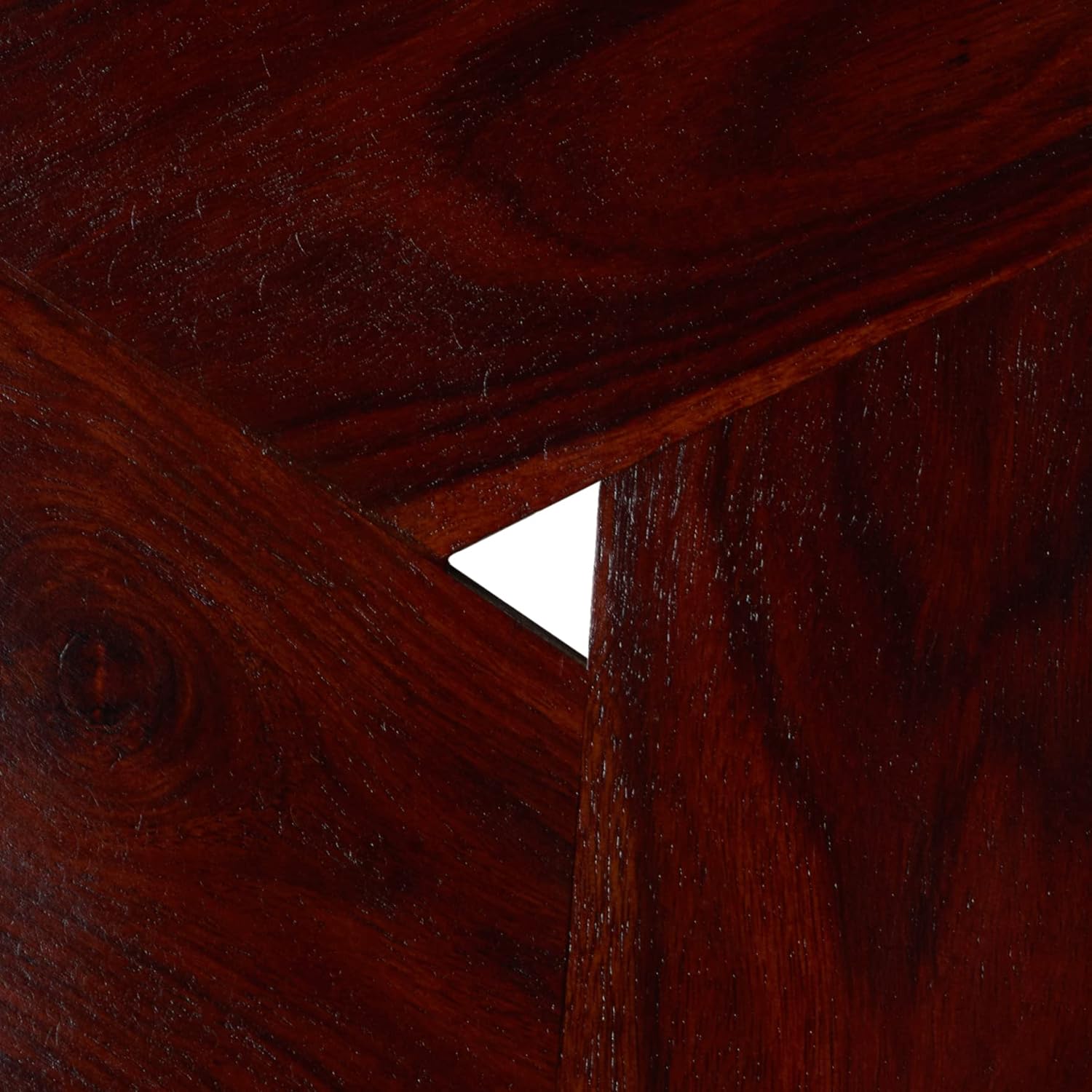 Ikiriya Sheesham Wood Contemporary Side Table in Honey Finish