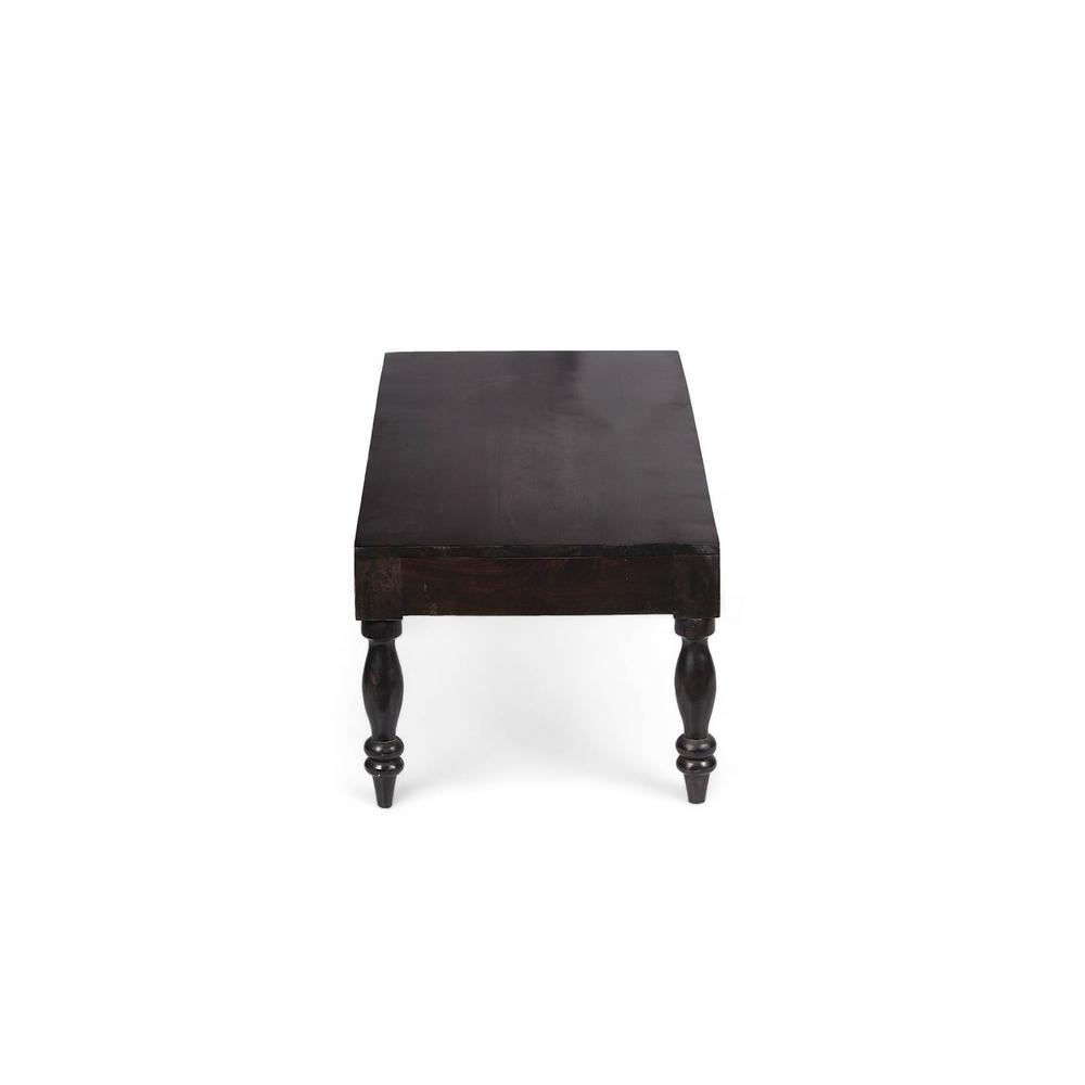 Hudson Sheesham Wood Coffee Table In Mahogany Finish