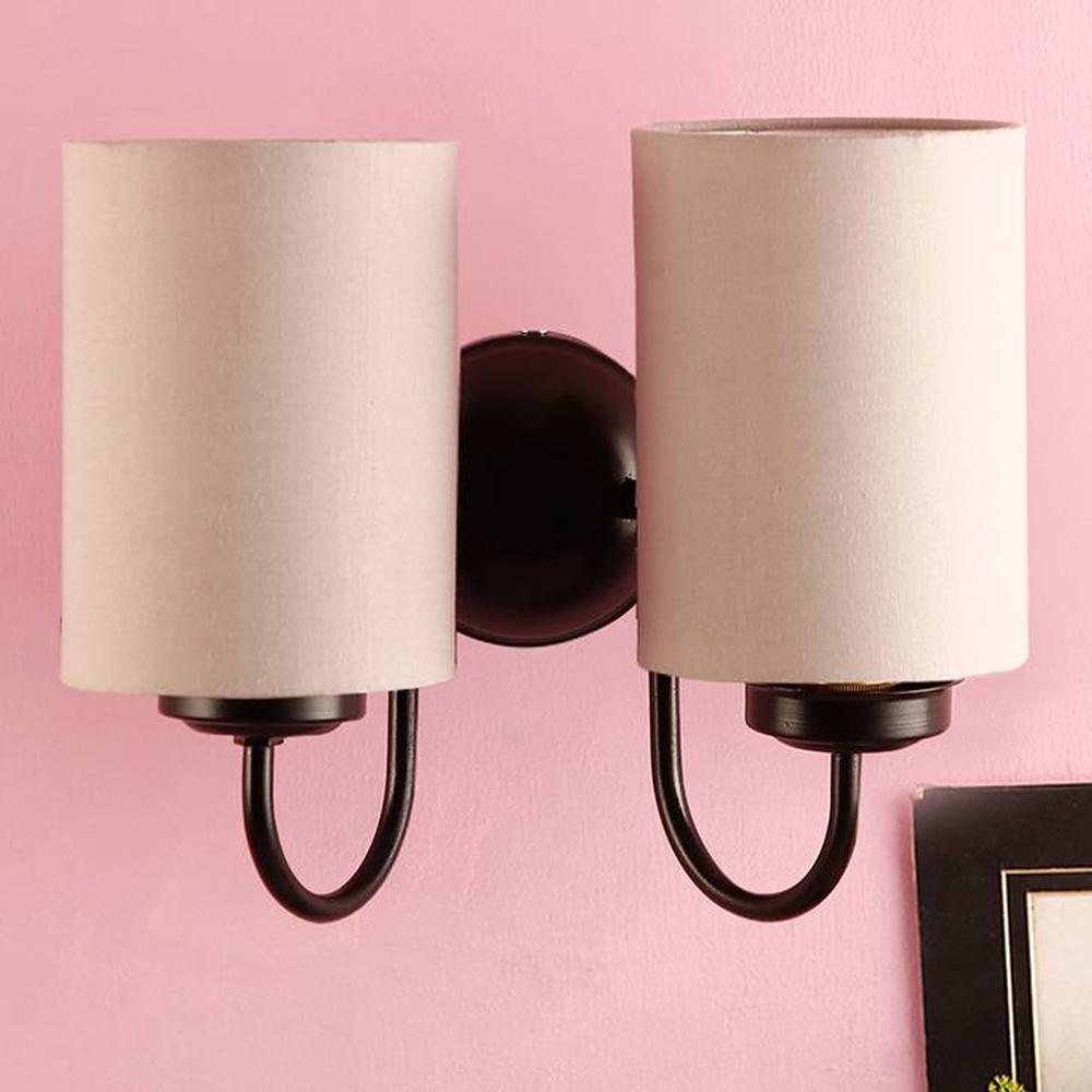 Buddy Grey Fabric Wall Light