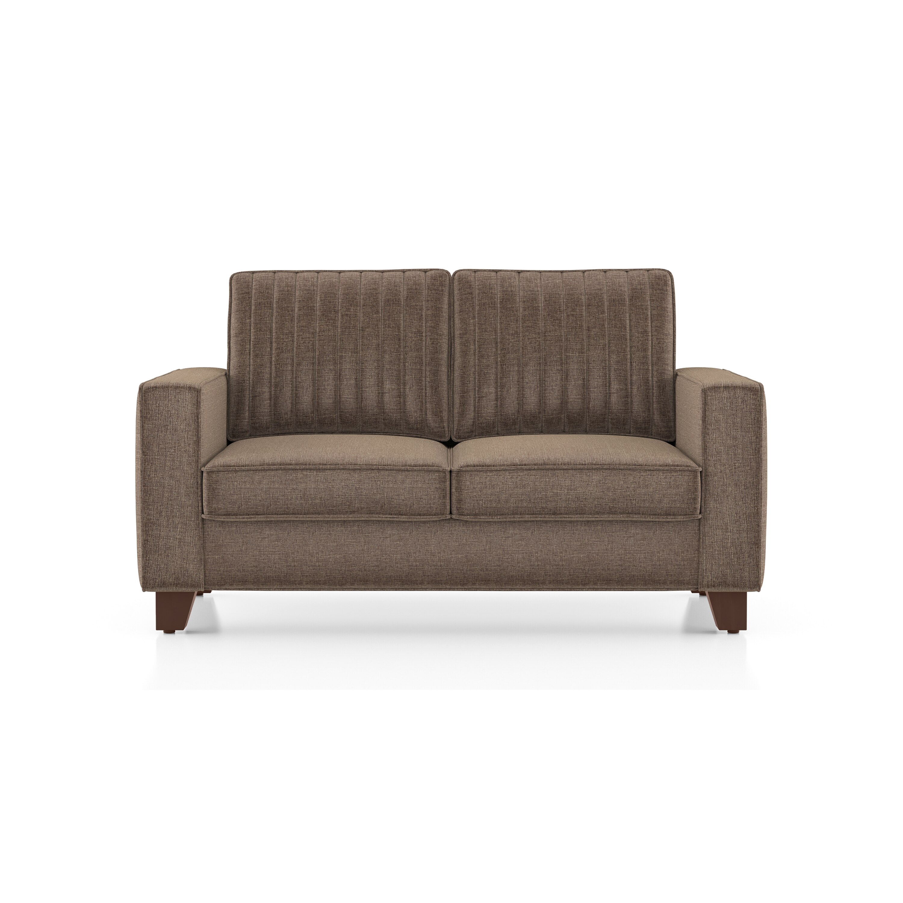 Apollo Neo 2 Seater Fabric Sofa in Mocha Brown Colour (Back Height : Regular, Cushion Type : Soft)