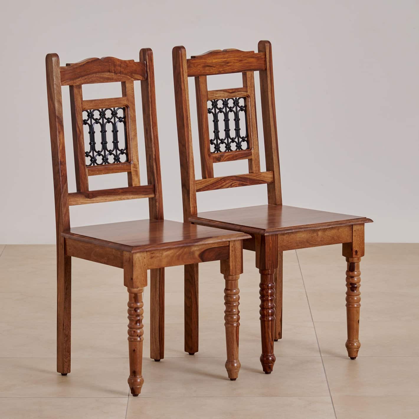 Earth Solid Wood Dining Chair in Honey