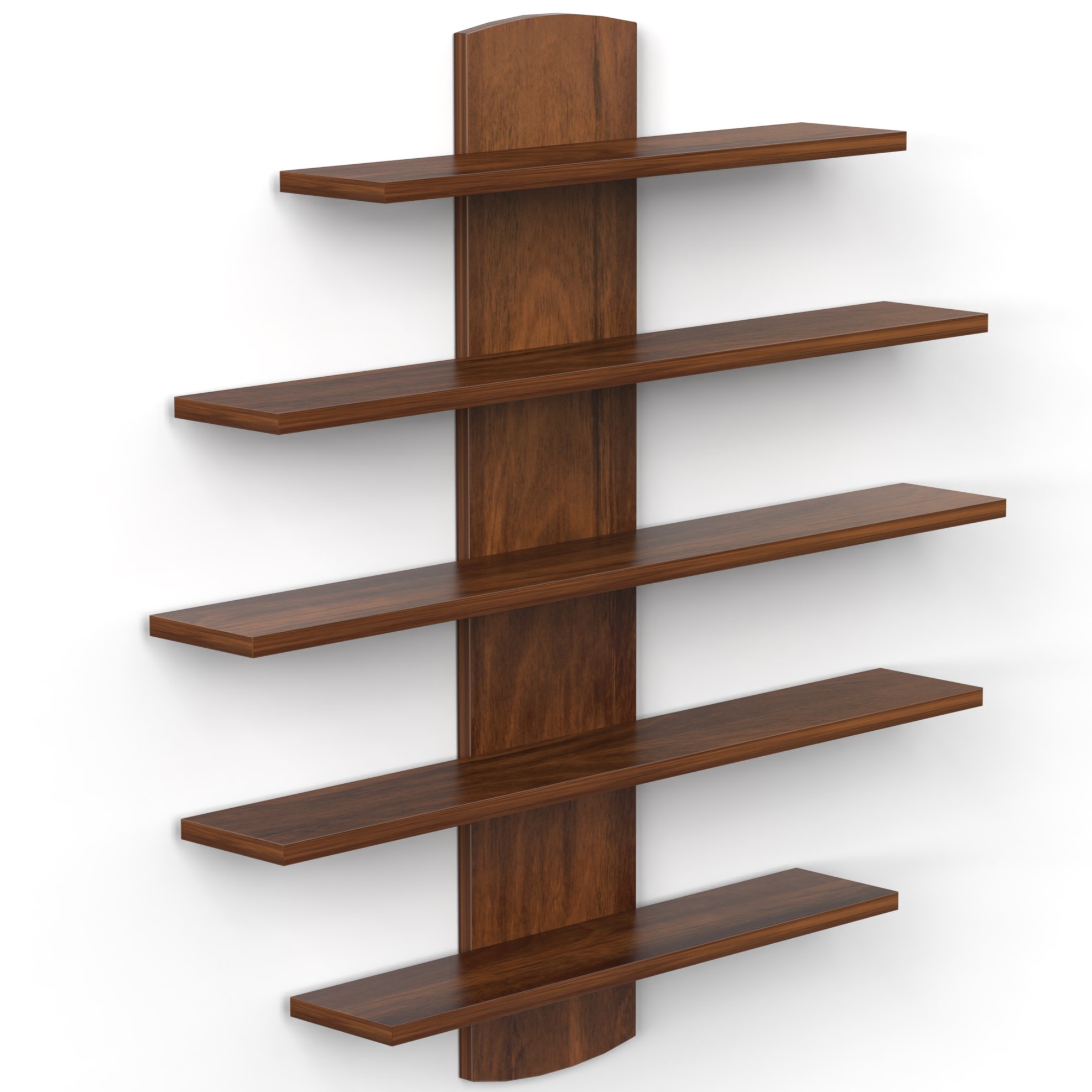 Caselle Engineered Wood Bookshelf with Brown Maple finish