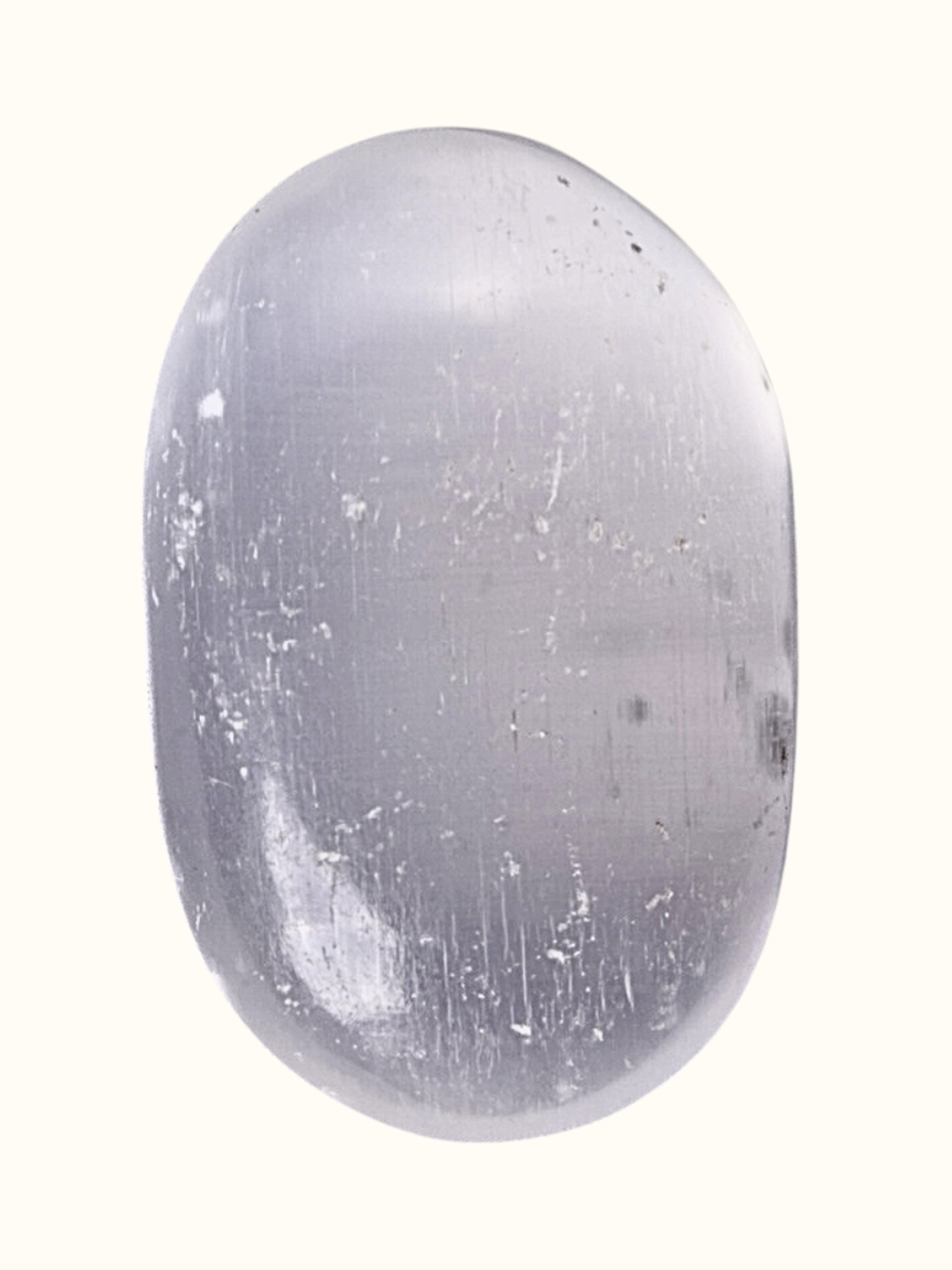 Gemstone Selenite Palm Healing Stone