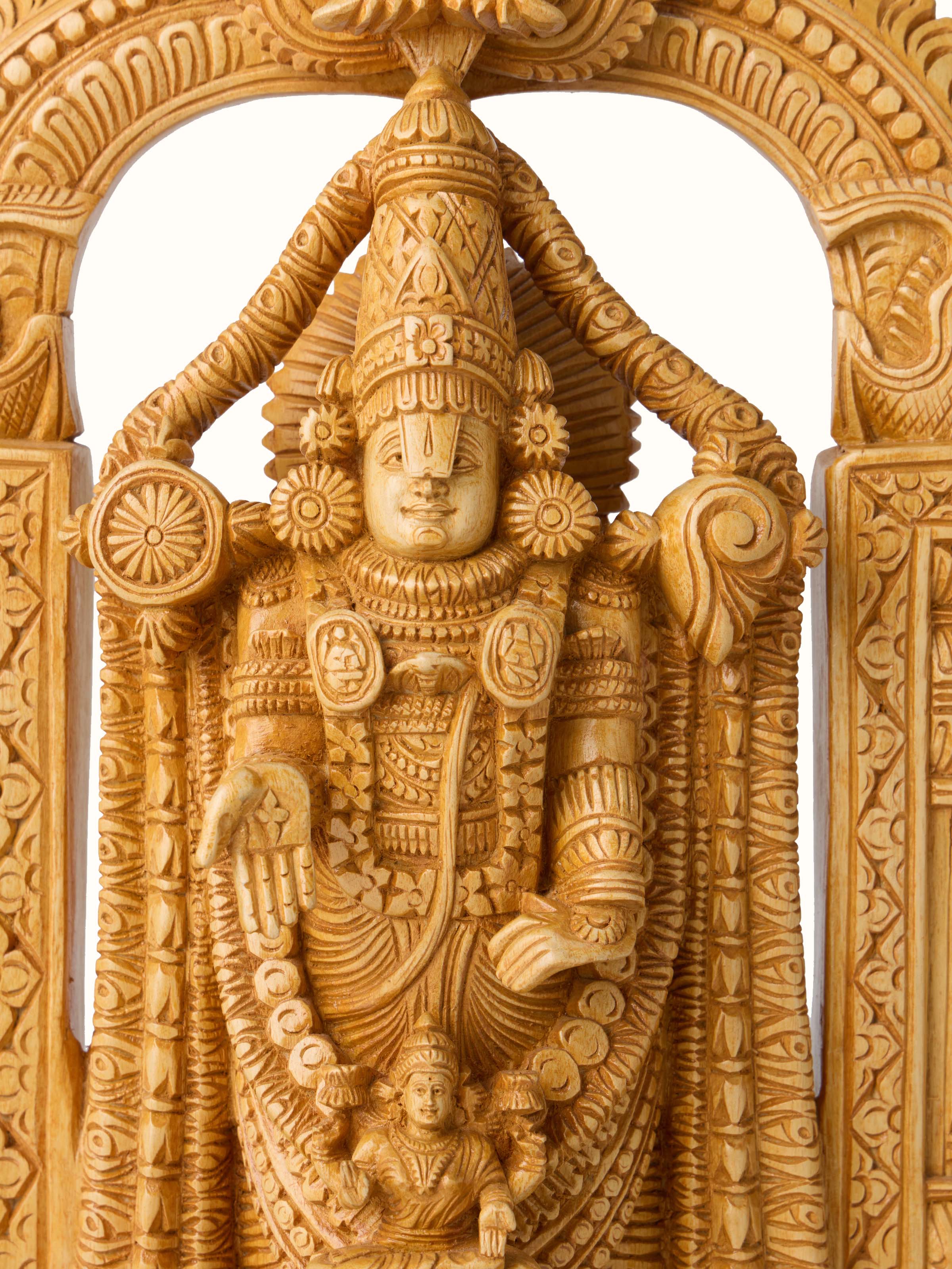 Wood Carved Balaji Idol