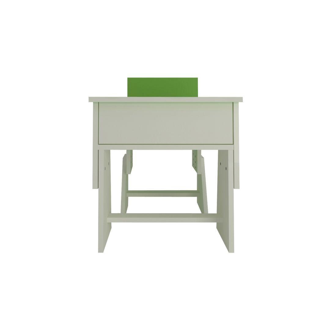 Utopia Extendable Toddler Study Desk and Chair Set in Verdant Green Colour