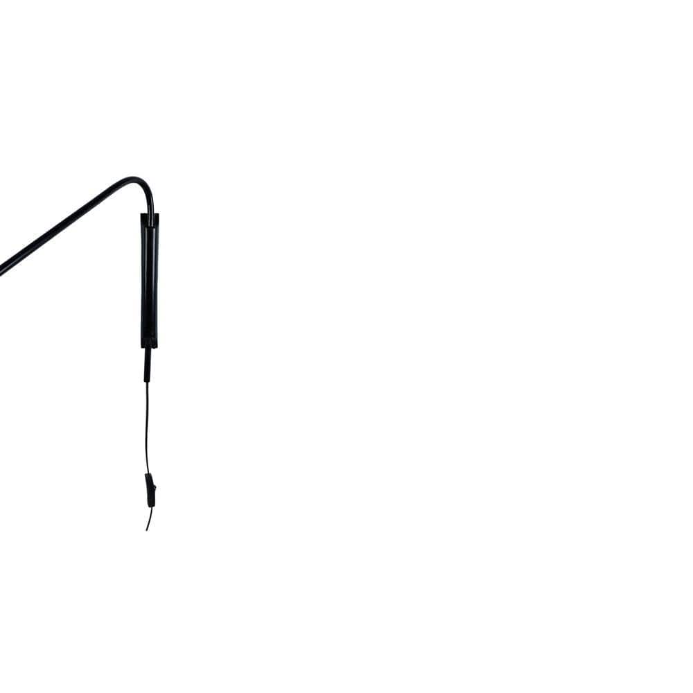 Swiveling Black Metal Wall Light