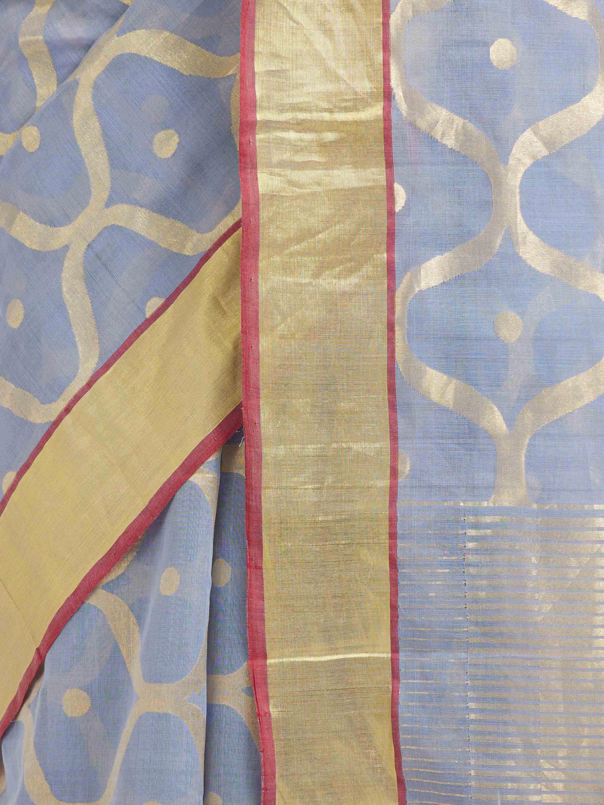 Grey Cotton Venkatagiri Saree