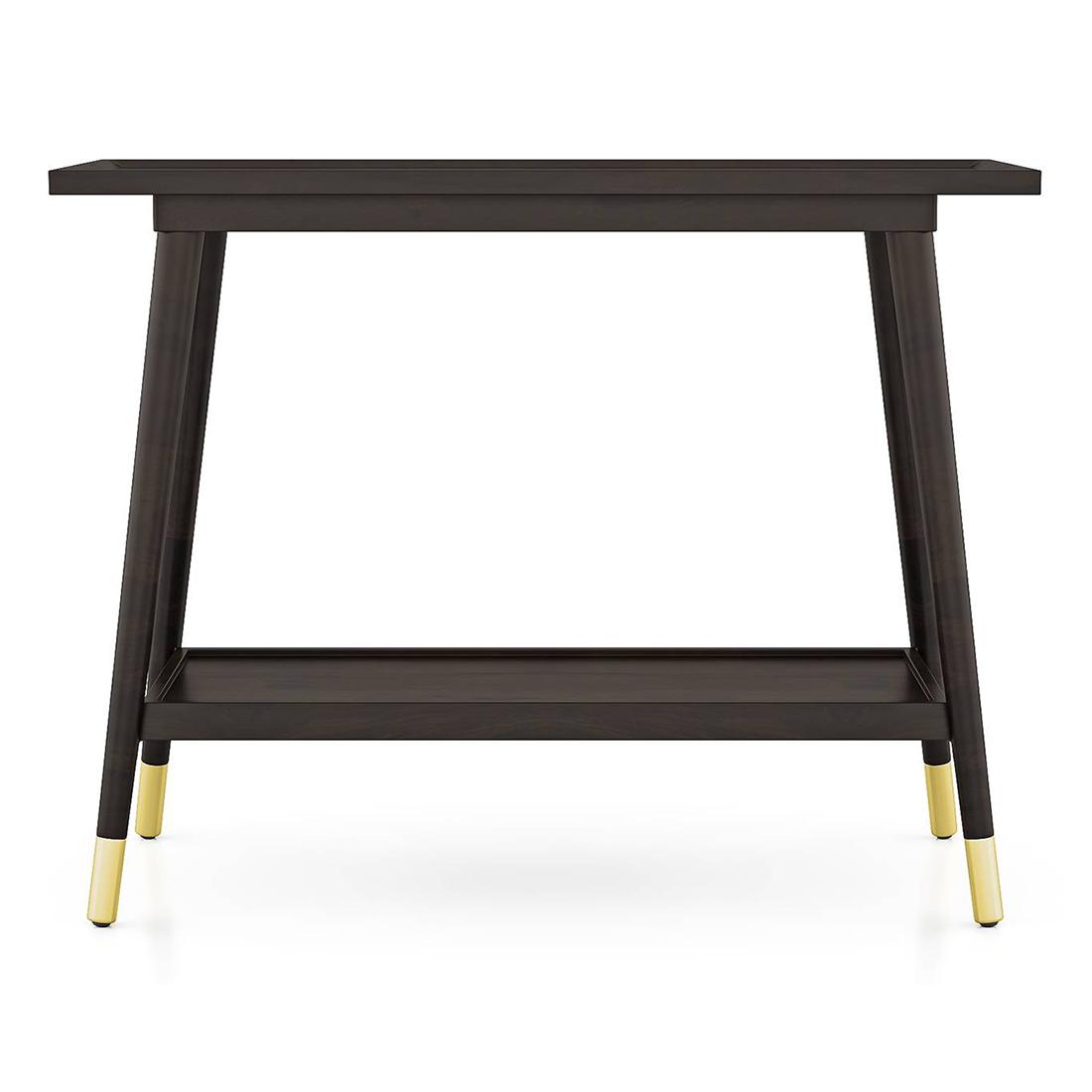 Sinata Solid Wood Console Table in American Walnut Finish