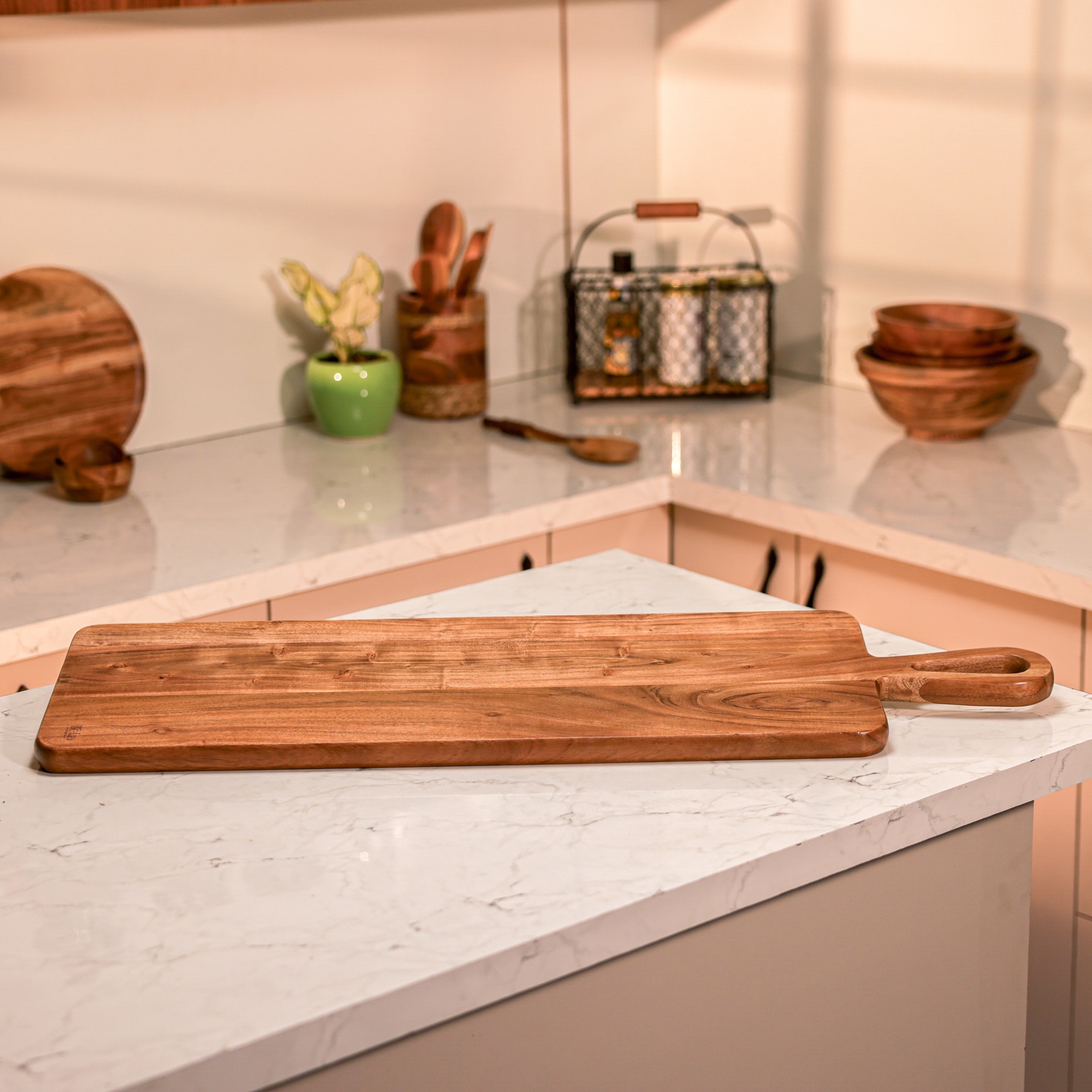 Ireka Home Carvex Acacia Wood Chopping Board – Cutting & Serving Board - Ireka Homes