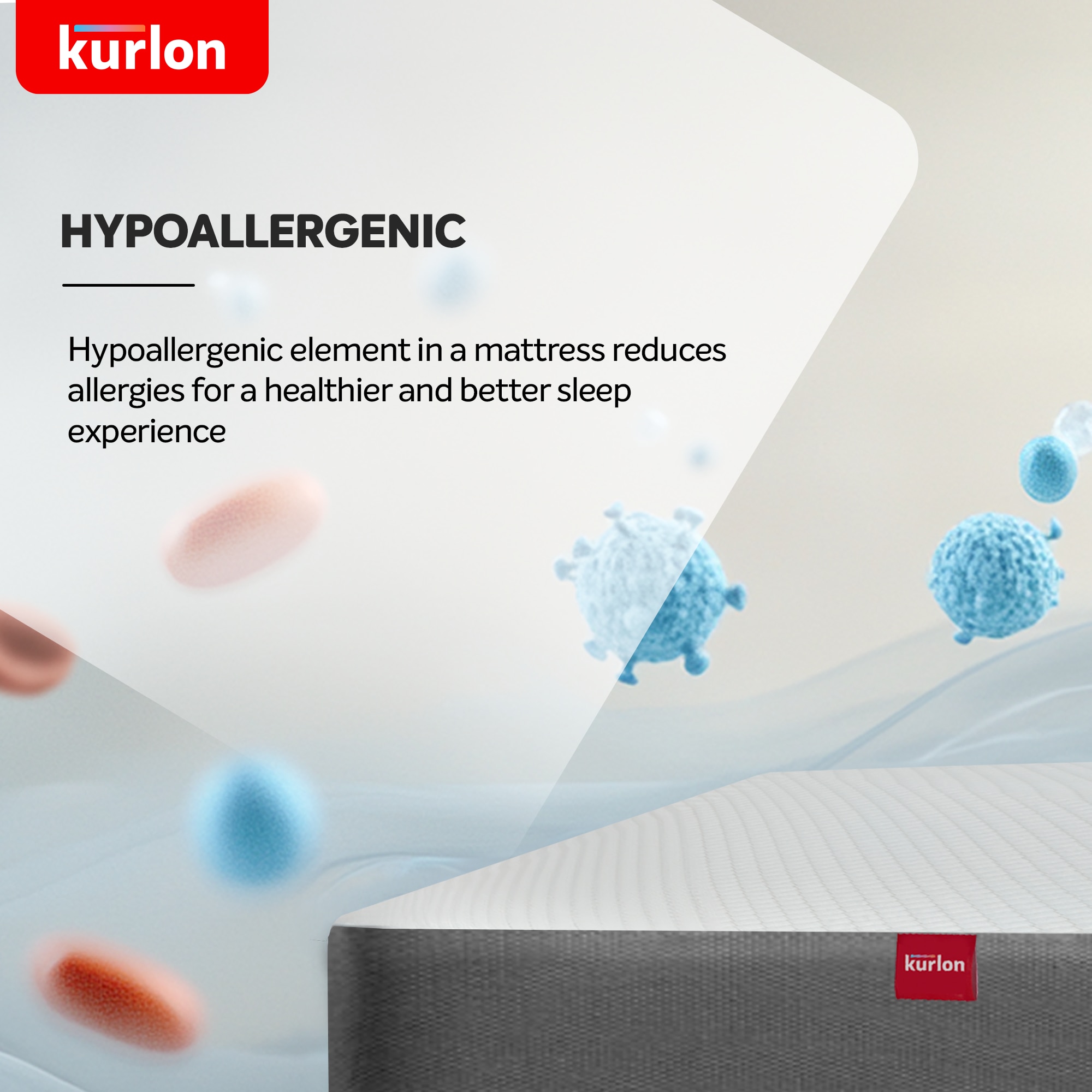 KURLON Ortho, Medium-Firm Support 10 inch Double Memory Foam Mattress (L x W: 78 inch x 48.01 inch)