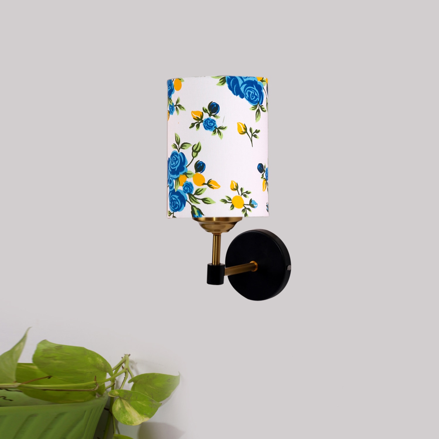 Devansh Metal Electric Wall Light in Black Colour with Multi Shade Count of 1 Light - Devansh