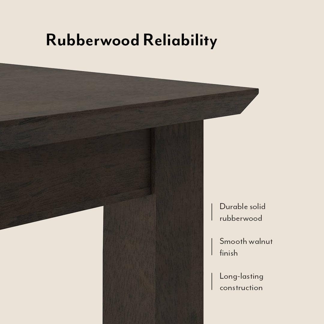 Ava 4 Seater Dining Table Set in Umber Walnut Finish