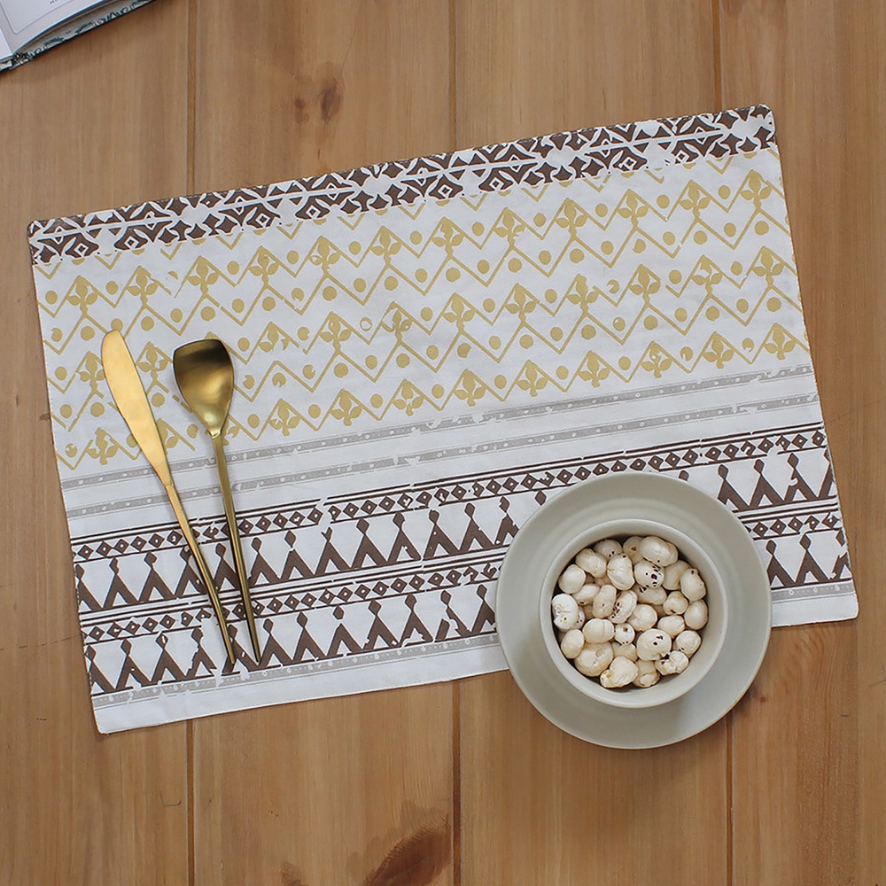 Valleri Set Of 2 Placemats With Beige Colour