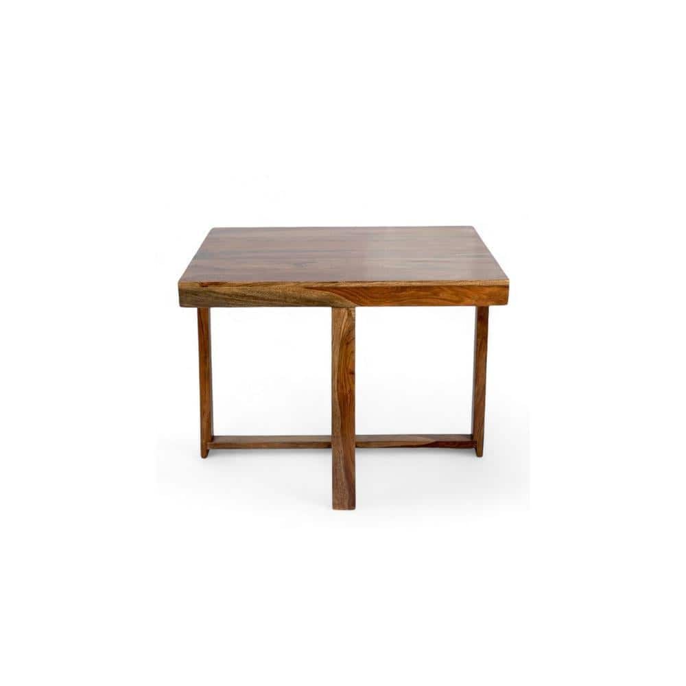 Kingston Sheesham Wood Accent 4 Seater Dining Table Set