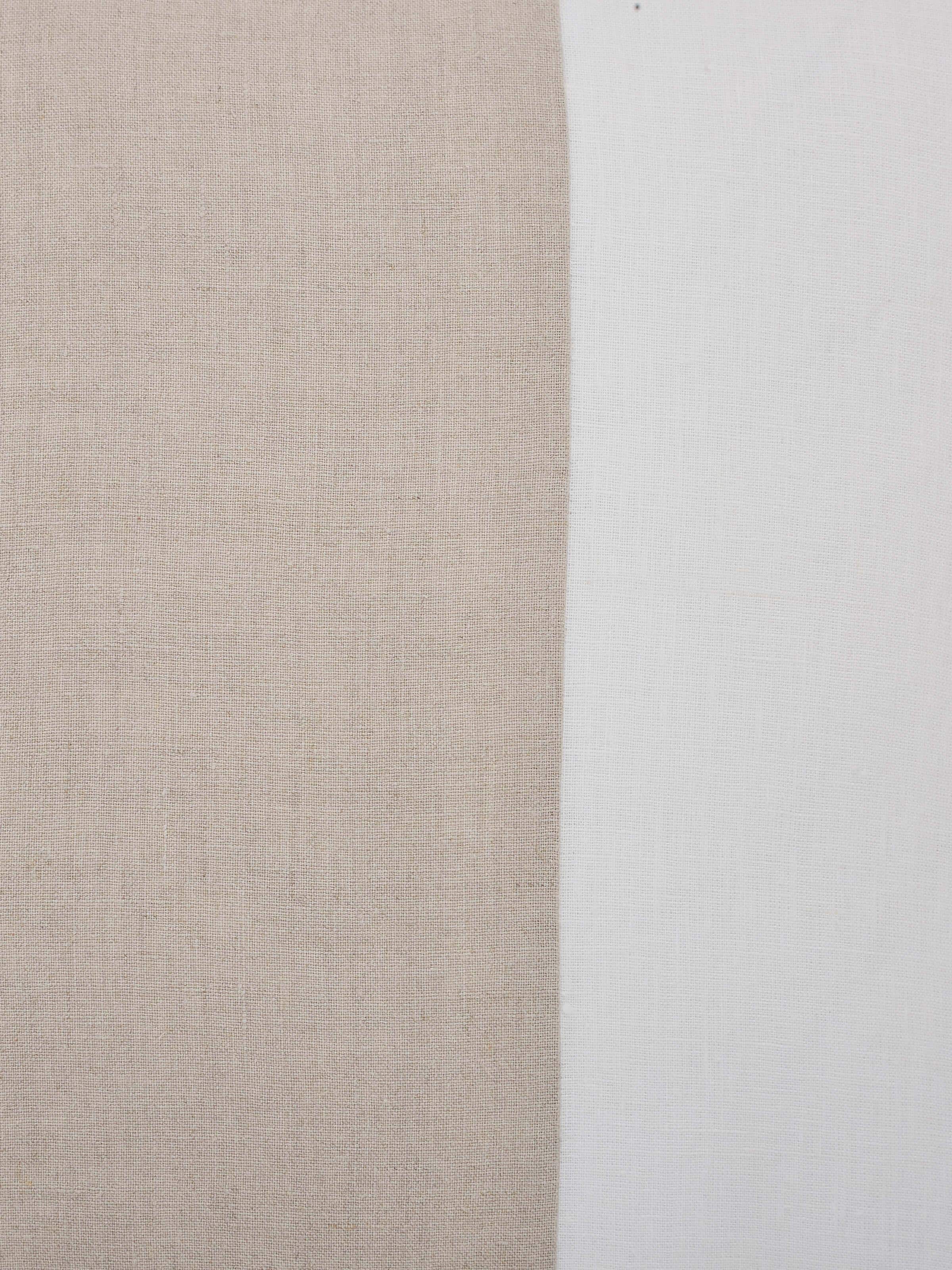 Kahani Beige Ivory Linen Kantha Hand Embroidery Cushion Cover