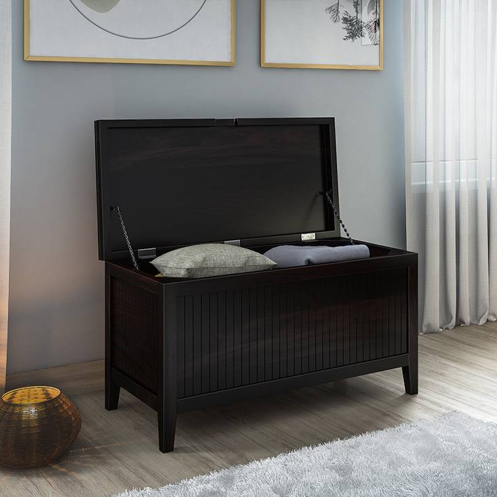 Rhodes Solid Wood Bench In Mango Mahogany Finish